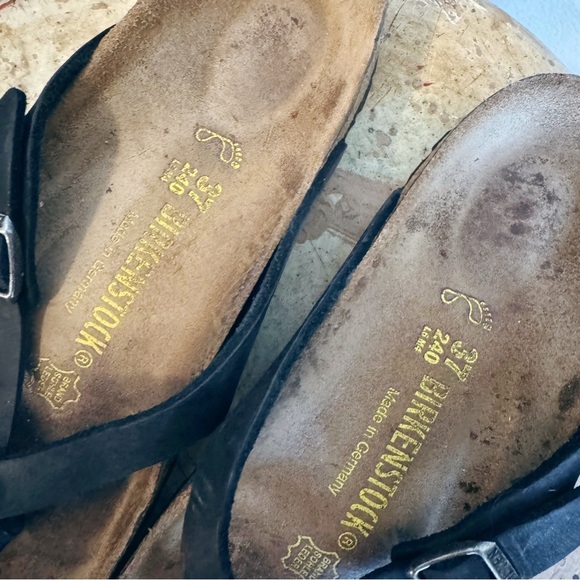 Birkenstock Thong Sandals in Black Size 37 - Picture 2 of 5